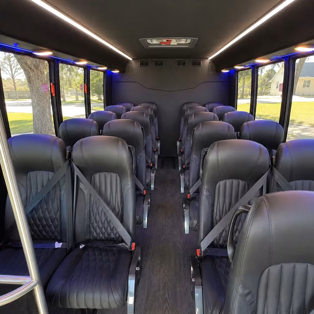 30 passenger minibus inside